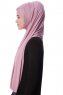 Eslem - Lila Pile Jersey Hijab - Ecardin