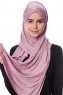 Eslem - Lila Pile Jersey Hijab - Ecardin