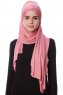 Eslem - Mörkrosa Pile Jersey Hijab - Ecardin