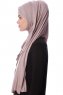 Eslem - Stengrå Pile Jersey Hijab - Ecardin
