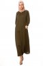 Esra - Khaki Klänning - Miss Halima