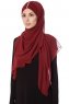 Evren - Bordeaux Chiffon Hijab