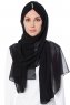 Evren - Svart Chiffon Hijab