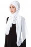 Evren - Vit Chiffon Hijab