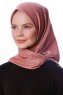 Eylul - Gammelrosa Fyrkantig Rayon Hijab
