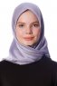 Eylul - Grå Fyrkantig Rayon Hijab