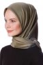 Eylul - Khaki Fyrkantig Rayon Hijab