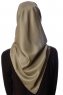Eylul - Khaki Fyrkantig Rayon Hijab