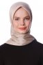 Eylul - Taupe Fyrkantig Rayon Hijab