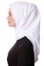 Eylul - Vit Fyrkantig Rayon Hijab