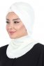 Gill - Creme & Creme Praktisk Hijab