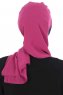 Gill - Fuchsia & Marinblå Praktisk Hijab