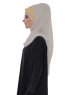 Gina Taupe Praktisk One-Piece Hijab Ayse Turban 324104-3