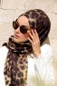 Gizala - Leopard Mönstrad Hijab - Sal Evi