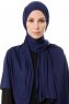Hande - Marinblå Bomull Hijab - Gülsoy