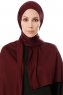 Hande - Mörklila Bomull Hijab - Gülsoy