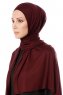 Hande - Mörklila Bomull Hijab - Gülsoy