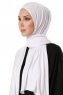 Hande - Vit Bomull Hijab - Gülsoy