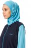 Hatice - Mörk Marinblå Burkini - Seamay