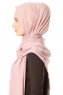Hazal - Gammelrosa Crepe Hijab - Ecardin