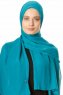 Hazal - Grön Crepe Hijab - Ecardin