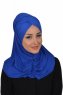 Hilda - Blå Bomull Hijab