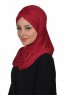 Hilda - Bordeaux Bomull Hijab