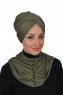 Hilda - Khaki Bomull Hijab