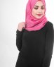 Honeysuckle Fuschia Bomull Voile Hijab 5TA84c
