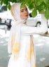 Houdah - Gul Mönstrad Hijab - Sal Evi
