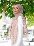 Isbah - Brun Mönstrad Hijab - Sal Evi