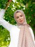 Isbah - Brun Mönstrad Hijab - Sal Evi