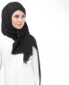 Jet Black Svart Viskos Hijab InEssence 5HA52c