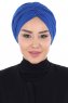 Jill - Blå Bomull Turban - Ayse Turban