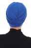 Jill - Blå Bomull Turban - Ayse Turban