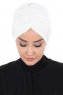 Jill - Creme Bomull Turban - Ayse Turban