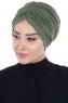 Jill - Khaki Bomull Turban - Ayse Turban