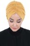 Jill - Senapsgul Bomull Turban - Ayse Turban