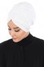 Jill - Vit Bomull Turban - Ayse Turban