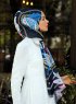 Jumana - Marinblå Mönstrad Hijab - Sal Evi