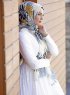 Dounia - Senapsgul Mönstrad Hijab