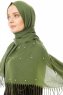 Kadri - Khaki Hijab Med Pärlor - Özsoy