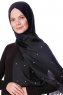 Kadri - Svart Hijab Med Pärlor - Özsoy