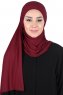 Kaisa - Bordeaux Praktisk Bumull Hijab