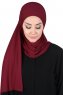 Kaisa - Bordeaux Praktisk Bumull Hijab