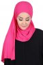 Kaisa - Fuchsia Praktisk Bumull Hijab