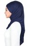 Kaisa - Marinblå Praktisk Bumull Hijab