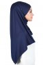 Kaisa - Marinblå Praktisk Bumull Hijab
