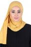 Kaisa - Senapsgul Praktisk Bumull Hijab