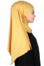 Kaisa - Senapsgul Praktisk Bumull Hijab